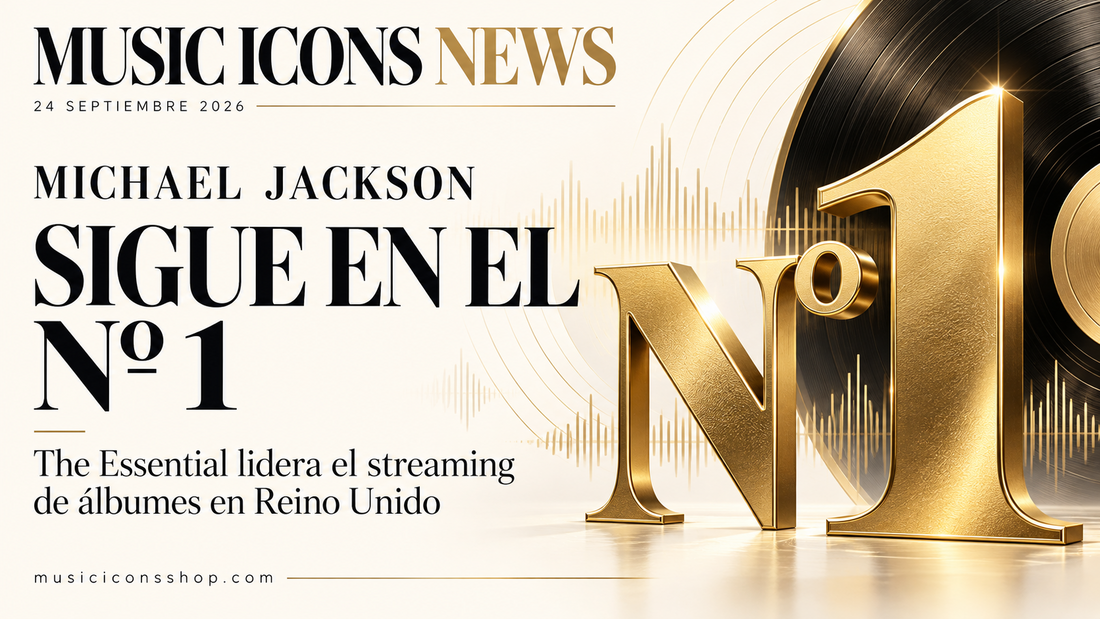 Michael Jackson sigue en el nº 1: The Essential lidera el streaming de álbumes en Reino Unido. Music Icons News, 24 de septiembre de 2026.