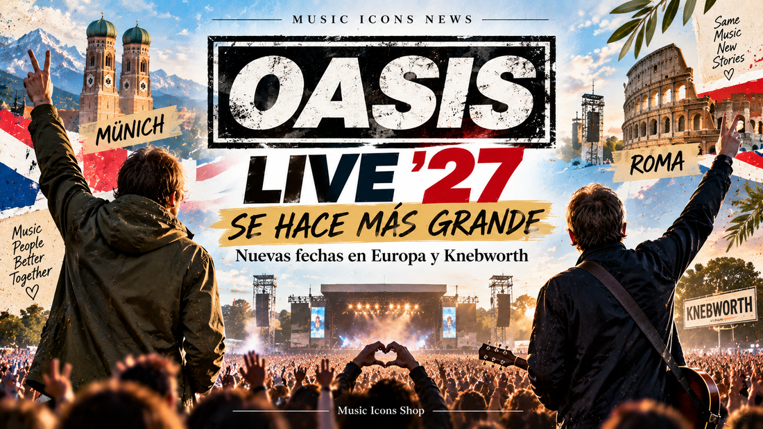 Oasis Live 27 amplía fechas en Europa y Knebworth para 2027