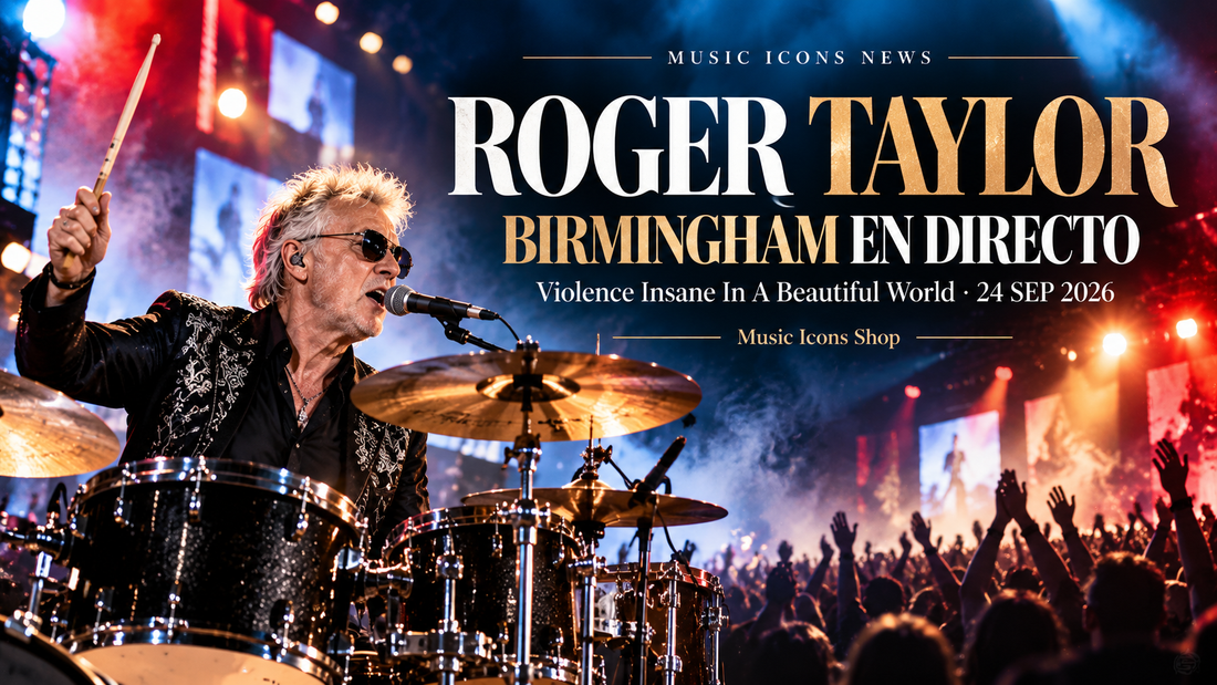 Roger Taylor actúa en Birmingham el 24 de septiembre de 2026 con la gira Violence Insane In A Beautiful World