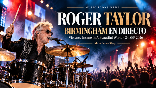 Roger Taylor actúa en Birmingham el 24 de septiembre de 2026 con la gira Violence Insane In A Beautiful World