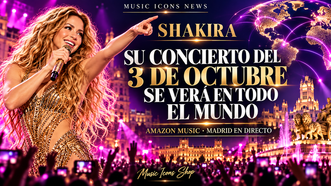 Shakira: su concierto de Madrid del 3 de octubre se verá en todo el mundo