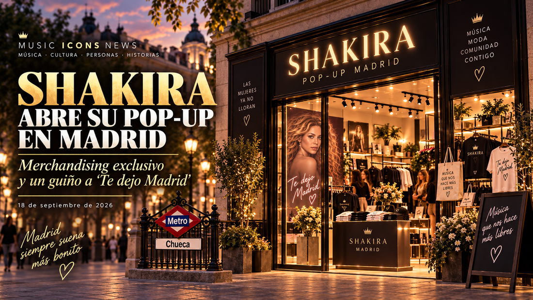 Shakira pop up Madrid 2026 merchandising oficial en Chueca - Music Icons News