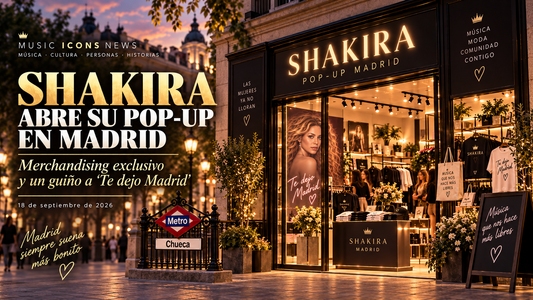 Shakira pop up Madrid 2026 merchandising oficial en Chueca - Music Icons News