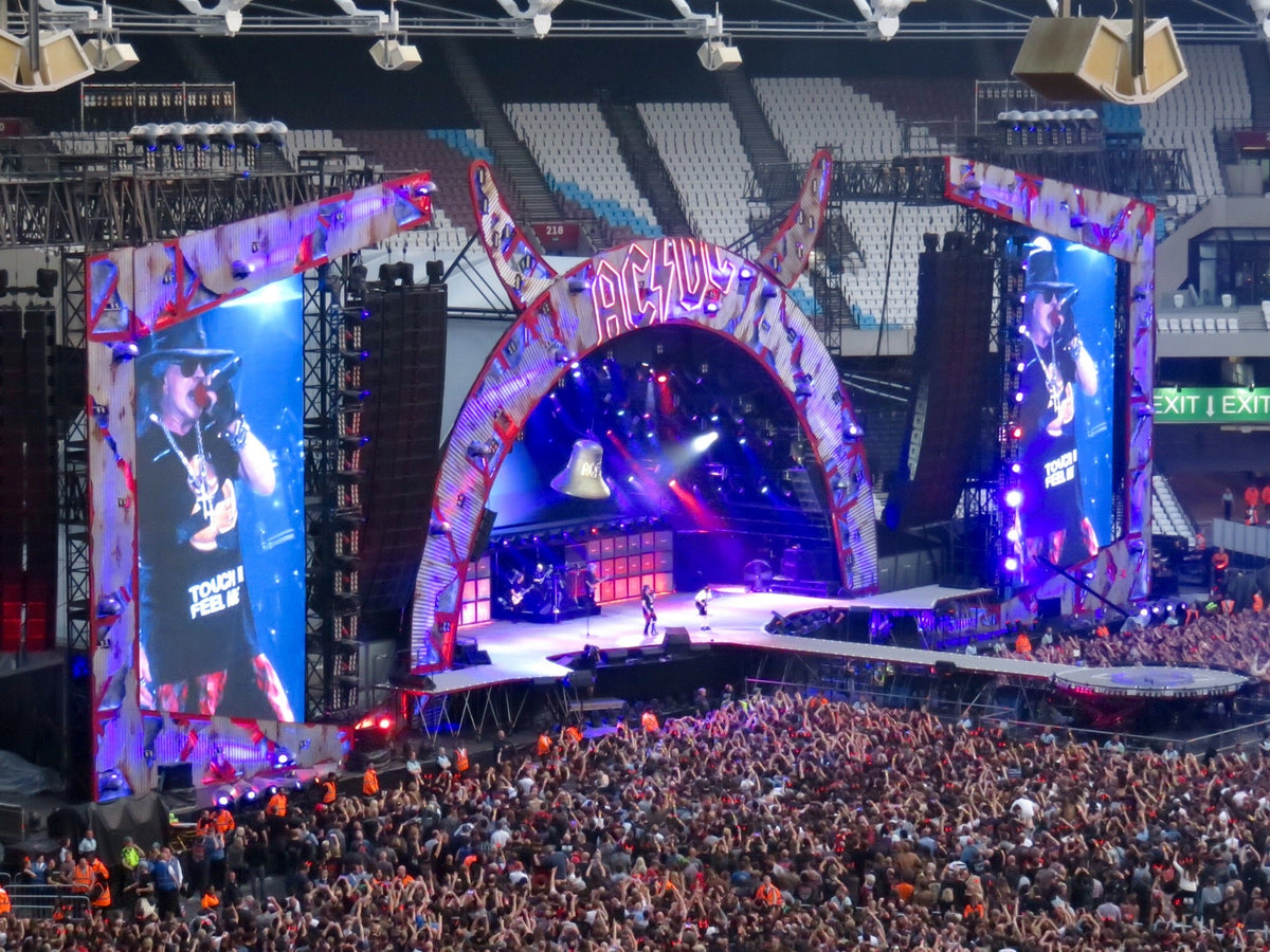 AC/DC en concierto - colección de merchandising oficial