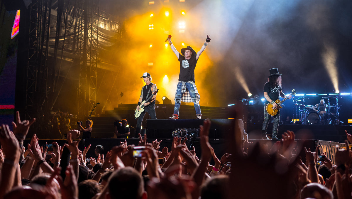 Guns N’ Roses en concierto - colección de merchandising oficial