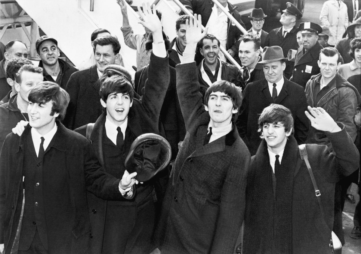 The Beatles a su llegada a Nueva York - colección de merchandising oficial