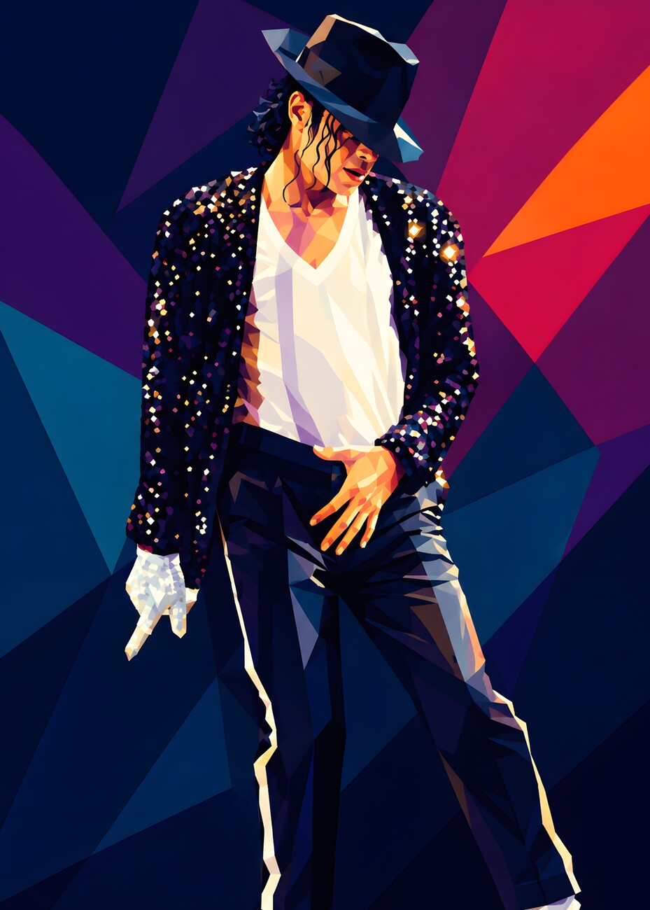 Camiseta Michael Jackson - M.J Wpap style - diseño EP223483