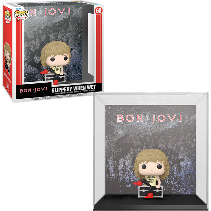 Funko Pop! Albums Bon Jovi Slippery When Wet #68 — figura y caja oficial