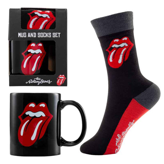 Caja regalo The Rolling Stones Lengua: taza y calcetines — producto oficial