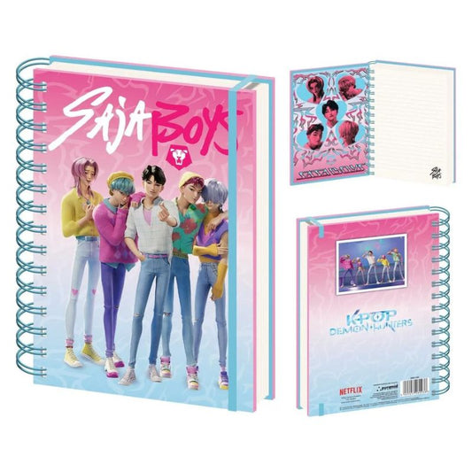 Cuaderno A5 KPop Demon Hunters Saja Boys — producto oficial