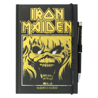 Cuaderno A5 Iron Maiden con bolígrafo proyector · Oficial - imagen principal