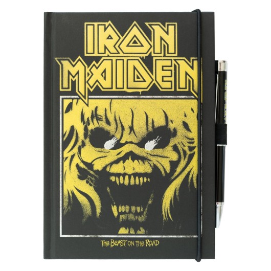 Cuaderno A5 Iron Maiden con bolígrafo proyector · Oficial - imagen principal