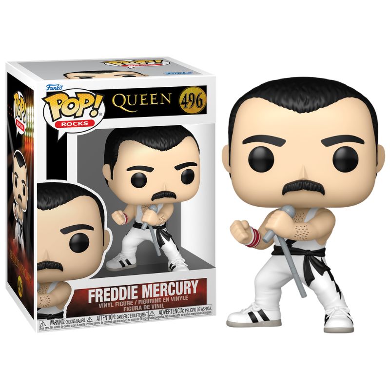 Funko Pop! Freddie Mercury White Singlet — producto oficial