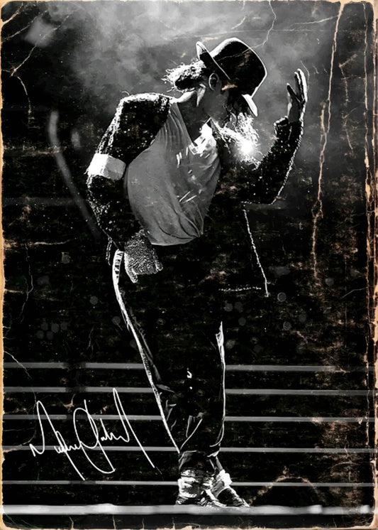 Michael Jackson, Retro-Style King Of Pop Performance Poster, diseño de Mahesstore