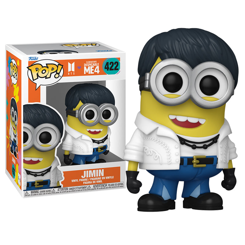 Funko Pop! Minions x BTS Jimin #422 — figura y caja oficial