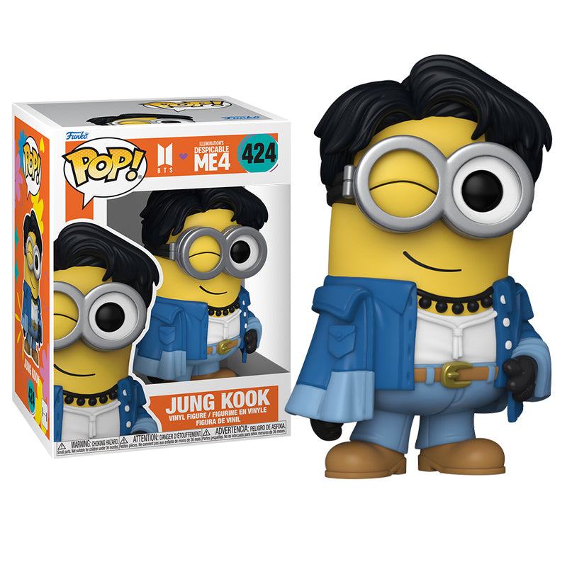 Funko Pop! Minions x BTS Jung Kook #424 — figura y caja oficial