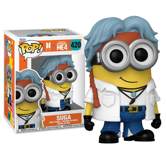 Funko Pop! Minions x BTS Suga #420 — figura y caja oficial