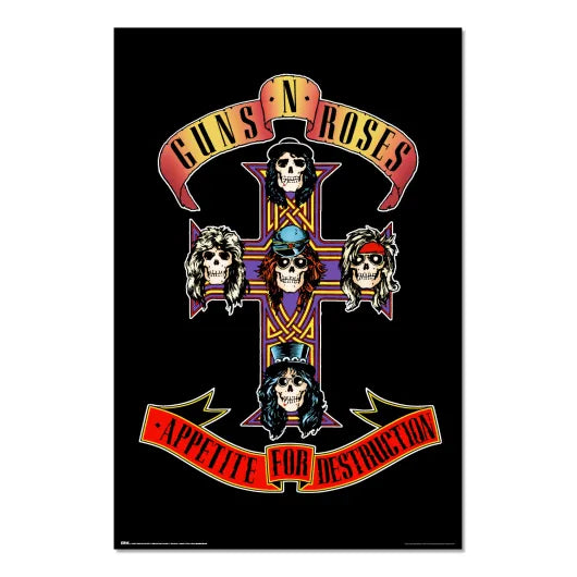 Póster Guns N’ Roses · Appetite For Destruction 61 × 91,5 cm · Oficial - imagen principal
