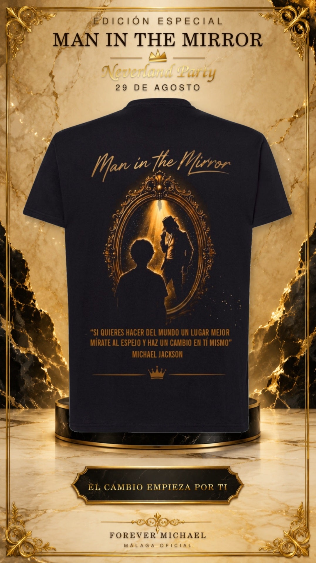 Pack Familiar 5 camisetas Man in the Mirror Edición 2026 - vista 2