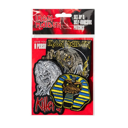 Set de 3 parches Iron Maiden bordados · Oficial - vista 4