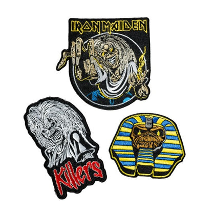 Set de 3 parches Iron Maiden bordados · Oficial - vista 3