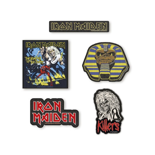 Set de 3 parches Iron Maiden bordados · Oficial - imagen principal