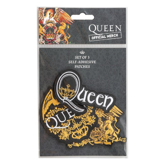 Set de 3 parches Queen bordados · Oficial - vista 2