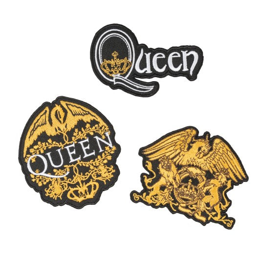 Set de 3 parches Queen bordados · Oficial - imagen principal