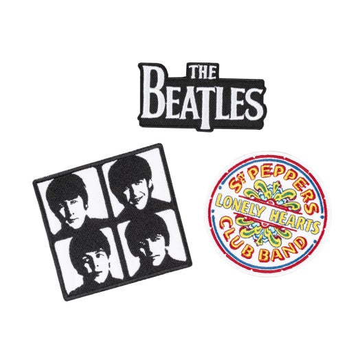 Set de 3 parches The Beatles bordados · Oficial - imagen principal
