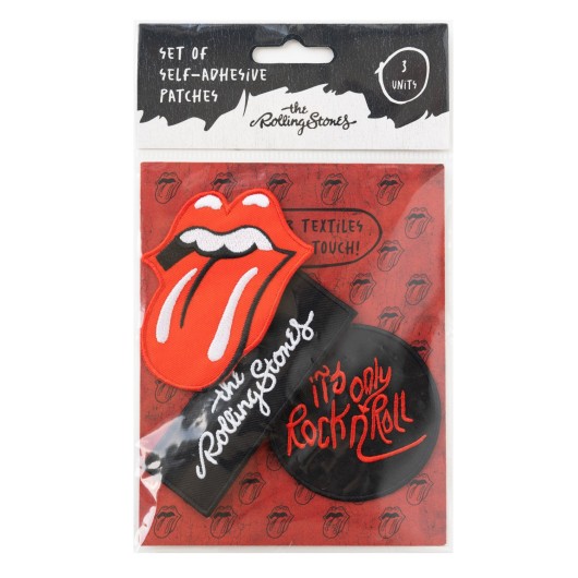 Set de 3 parches The Rolling Stones bordados · Oficial - vista 2