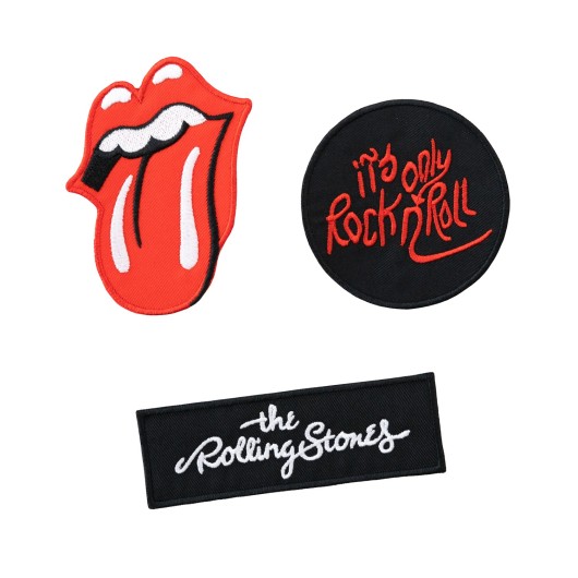 Set de 3 parches The Rolling Stones bordados · Oficial - imagen principal
