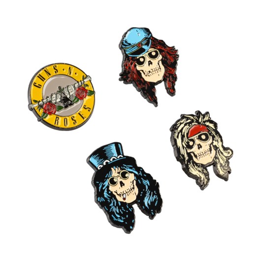 Set de 4 pins Guns N’ Roses esmaltados · Oficial - imagen principal
