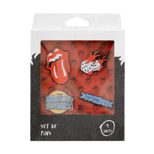 Set de 4 pins The Rolling Stones esmaltados · Oficial - vista 2