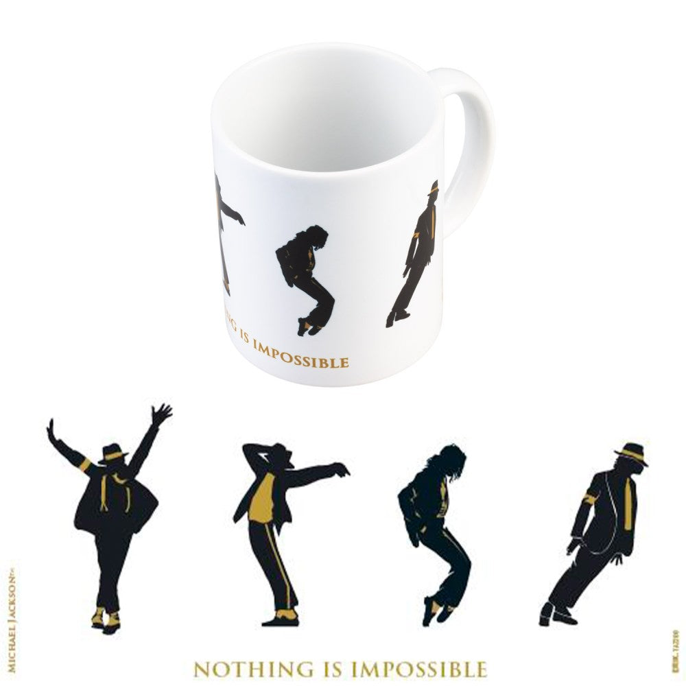 Taza Michael Jackson Nothing Is Impossible 350 ml oficial