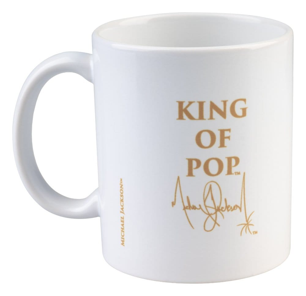 Taza Michael Jackson King of Pop blanca 350 ml oficial - vista 2