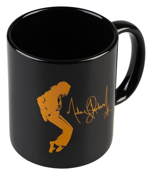 Taza Michael Jackson King of Pop negra 350 ml oficial
